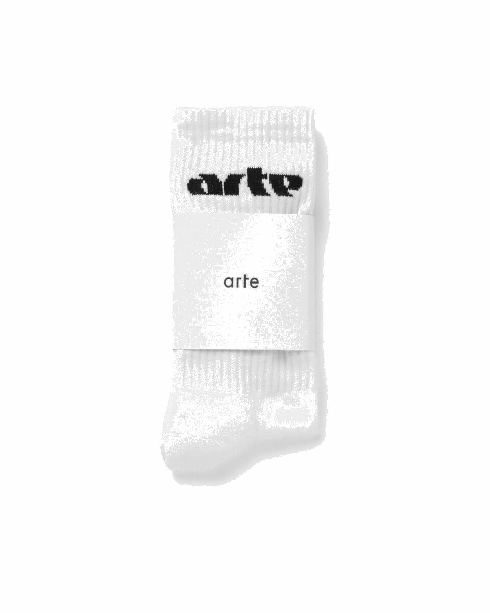 Photo: Arte Antwerp Arte Logo Horizontal Socks White - Mens - Socks