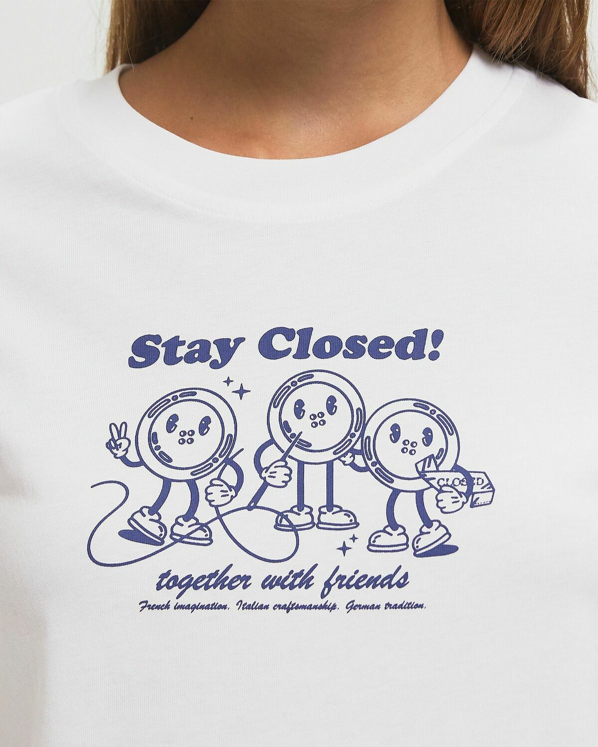 CLOSED BASIC TEE White Womens Shortsleefe