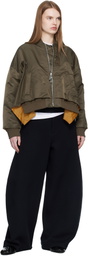 sacai Black Sponge Sweatpants