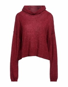 Manila Grace Womens Turtleneck Brick