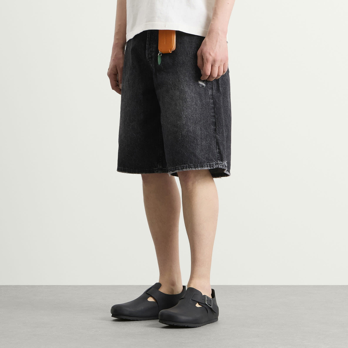 Bram's Fruit Men's Denim Shorts in Washed Black