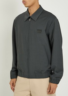 Dolce & Gabbana Logo-appliquéd Wool-blend Jacket Grey