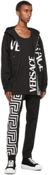 Versace Black Greca Print Lounge Pants