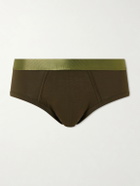 CDLP - Three-Pack Stretch-Lyocell Briefs - Green