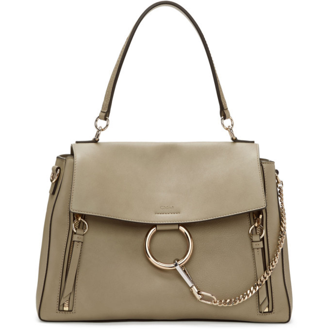 Chloe Grey Medium Day Faye Shoulder Bag Chloe