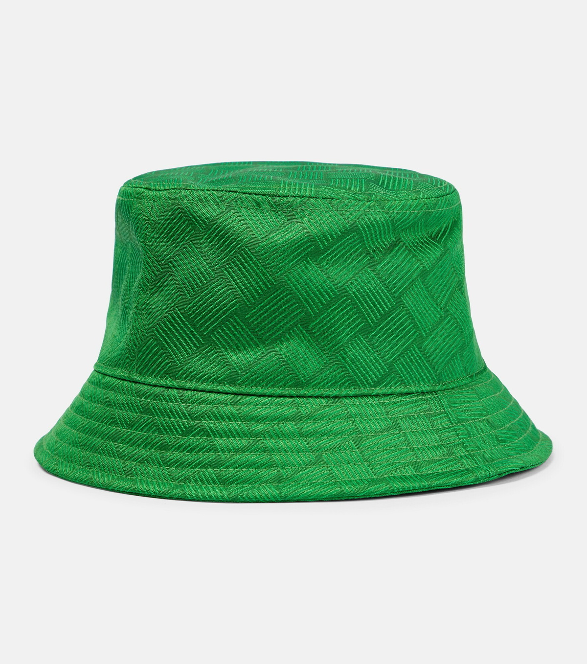 ? Authentic, NWT Bottega Veneta Intreccio Jacquard Fabric Bucket Hat BOTTEGA VENETA Intrecciato leather bucket hat | NET-A-PORTER main image 4