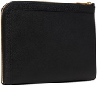 Thom Browne Black Pebble Grain Mini Gusset Pouch