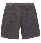 Hartford - Boys Ages 2 - 12 Linen-Chambray Drawstring Shorts - Men - Charcoal