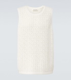 Frame Crochet cotton-blend tank top
