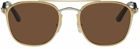 Cartier Gold & Tortoiseshell 'C De Cartier' Sunglasses