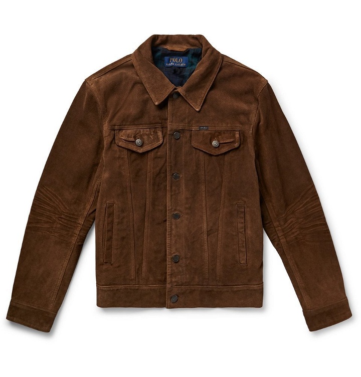 Photo: Polo Ralph Lauren - Suede Trucker Jacket - Dark brown