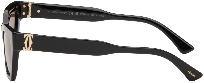 Cartier Black Cat-Eye Sunglasses