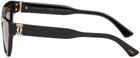 Cartier Black Cat-Eye Sunglasses