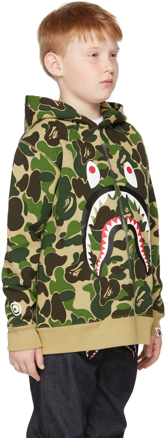 Camouflage Hoodie in Blue - BAPE Kids