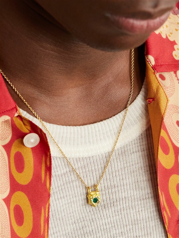 Photo: Elhanati - Rock Gold Emerald Necklace