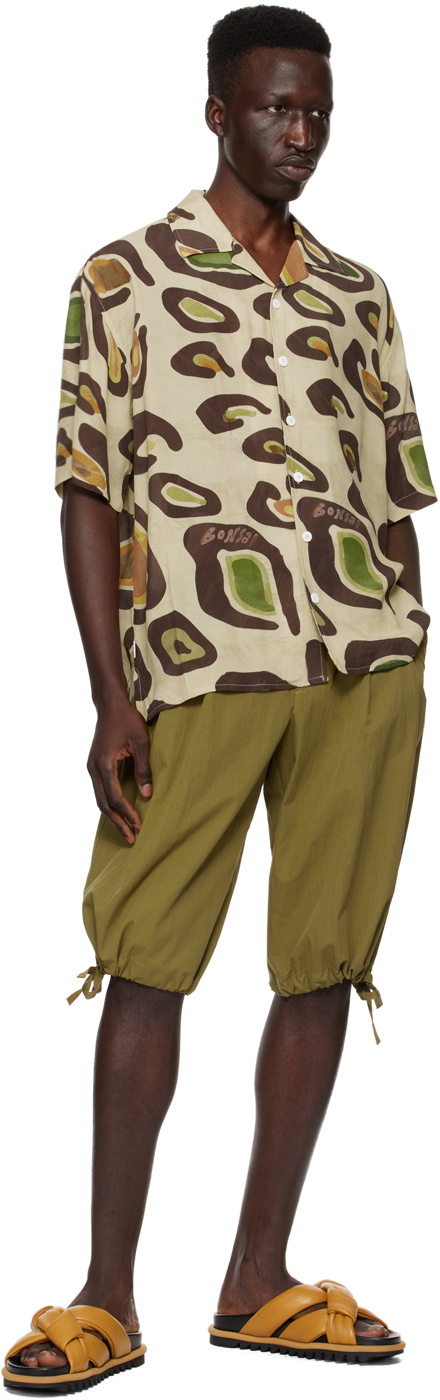 Bonsai Khaki Drawstring Shorts