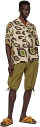 Bonsai Khaki Drawstring Shorts