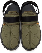 Reebok Classics Green Quilted Beatnik Sandals