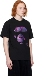 BAPE Black Color Camo Ape Face T-Shirt