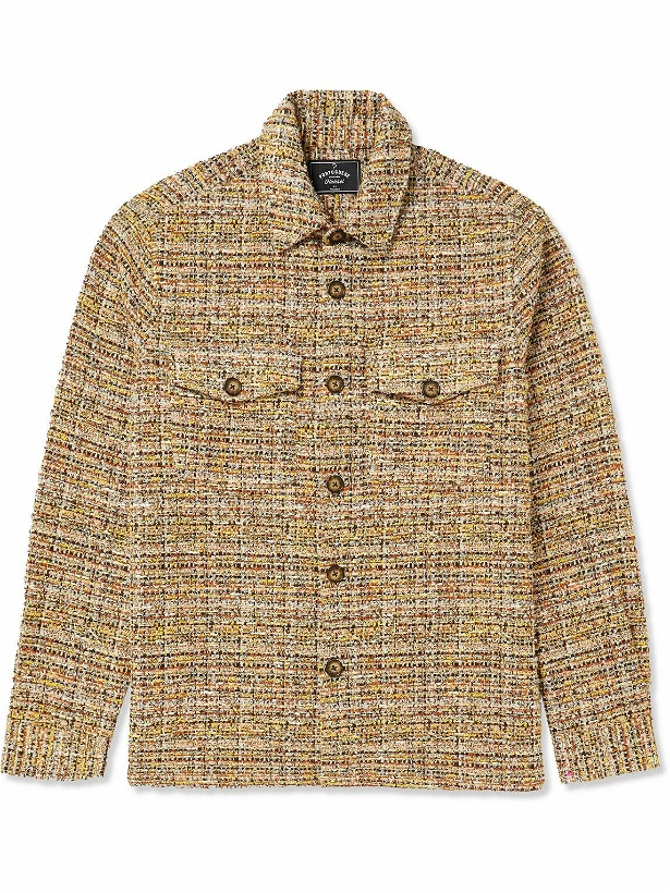 Photo: Portuguese Flannel - Moscatel Cotton-Blend Bouclé Shirt Jacket - Brown