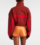 Saint Laurent Lace-trimmed silk crêpe muslin shorts