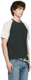 ERL Black & White Raglan T-Shirt