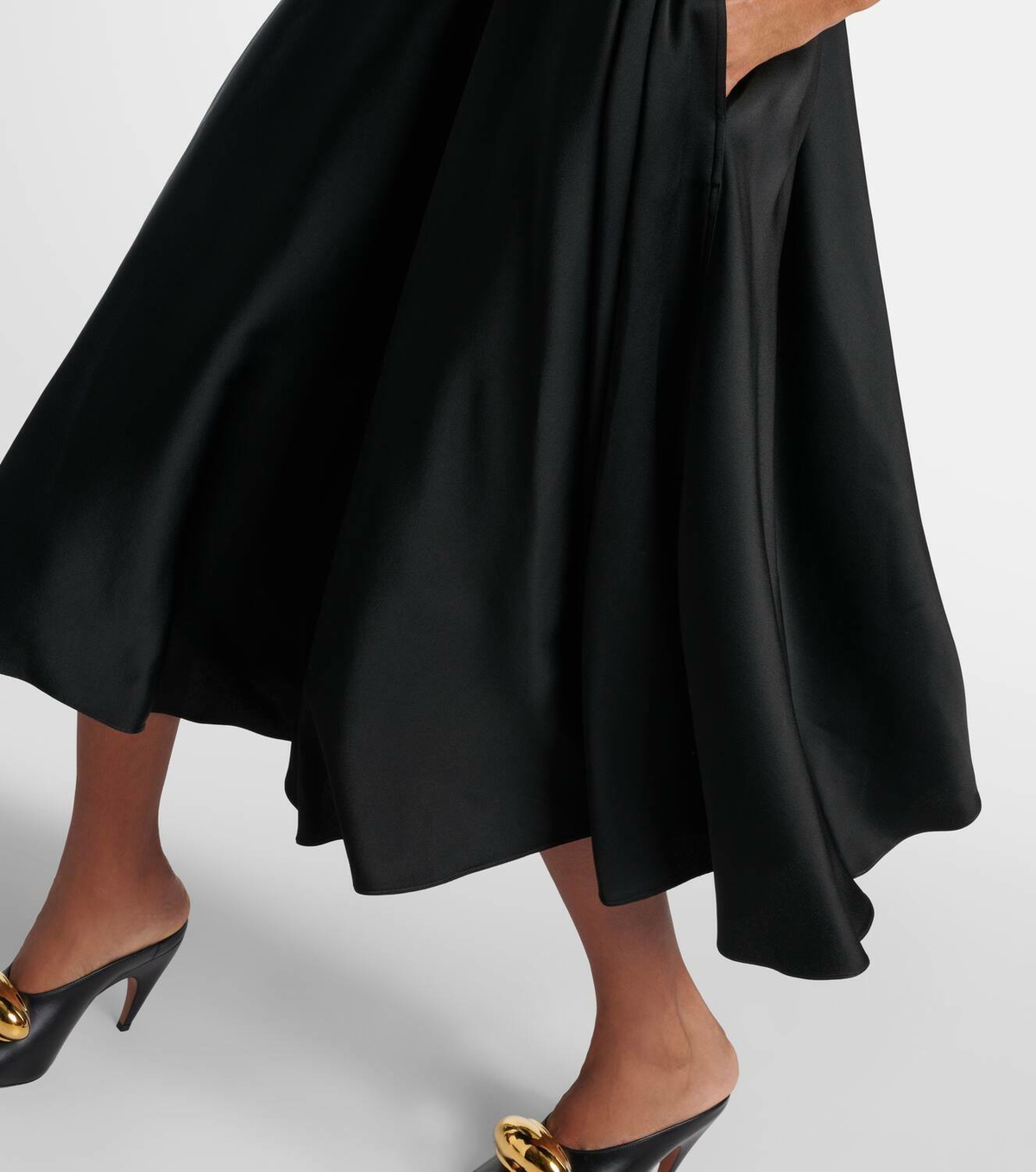 Alaïa Cotton-blend midi dress ALAÏA