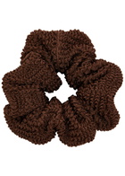 Hunza G Seersucker Scrunchie - Chocolate - One Size