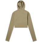 Adidas x FOG Women's Adidas x Fear of God Athletics Crop Hoodie in Clay