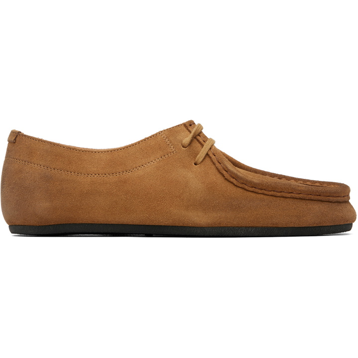 Photo: Jil Sander Tan Hood Lace-Up Derbys