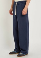 Picante Everyday Wide-leg Cotton Sweatpants Navy