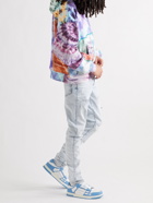 AMIRI - Patchwork Tie-Dyed Loopback Cotton-Jersey Hoodie - Multi