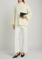 Toteme Kick Flared-leg Denim Jeans Off White