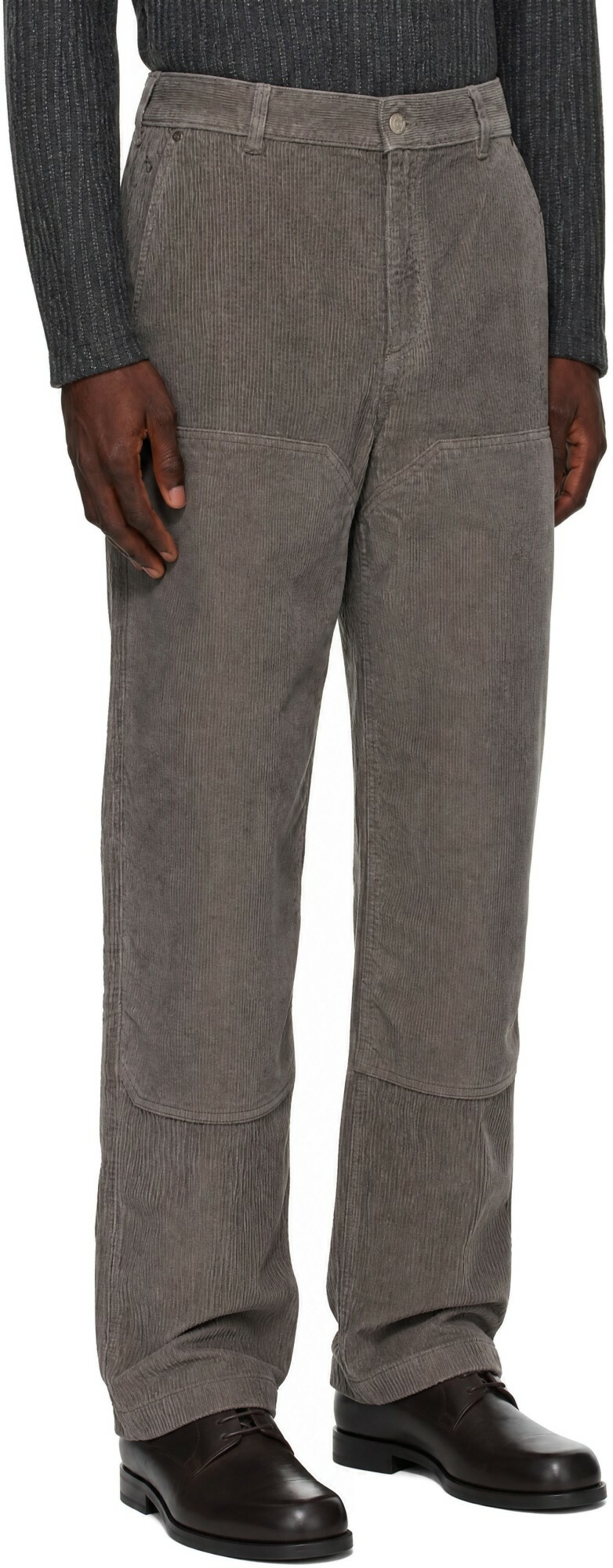 mfpen Gray Double Knee Trousers