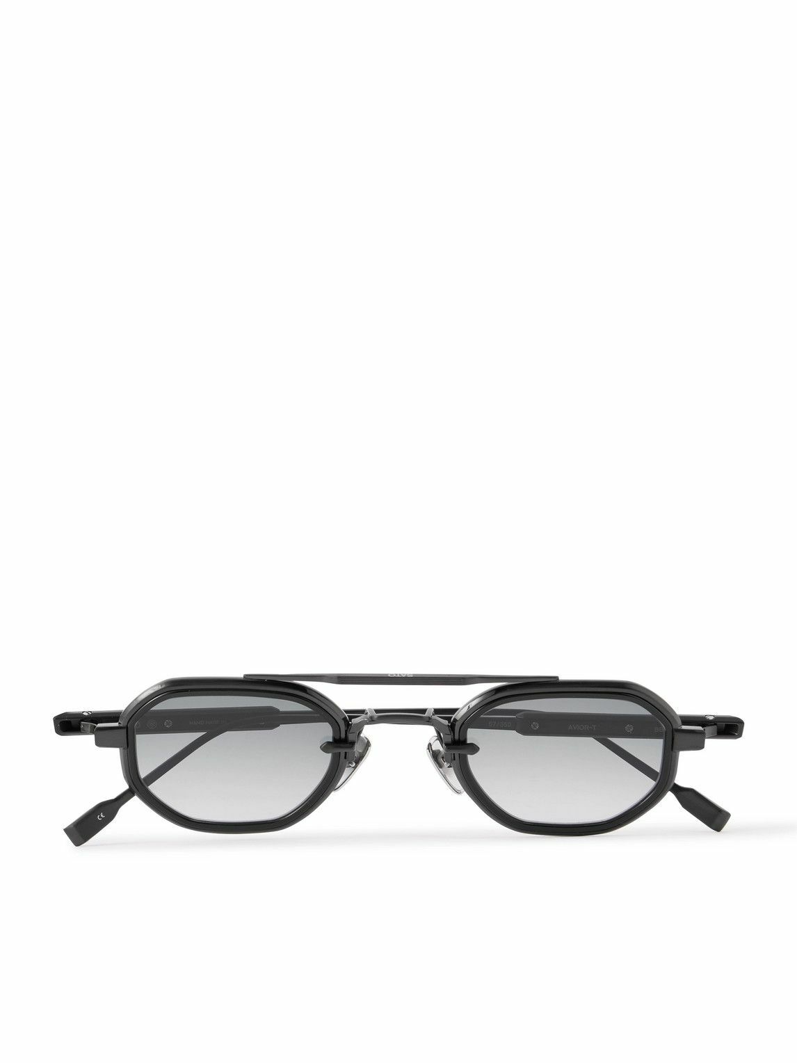 Sato - Avior-T Oval-Frame Metal Sunglasses Satoshi Nakamoto