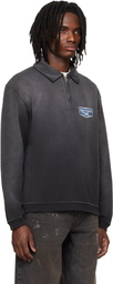 Represent Black 'Nothing Faster' Quarter Zip Sweatshirt