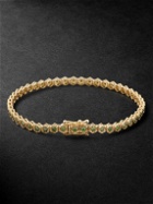 KOLOURS JEWELRY - Hexagon Large Gold Diamond Tennis Bracelet - Gold