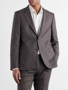 Mr P. - Luxe Wool and Silk-Blend Suit Jacket - Brown