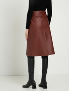 STELLA MCCARTNEY - Faux Leather Slit Midi Skirt