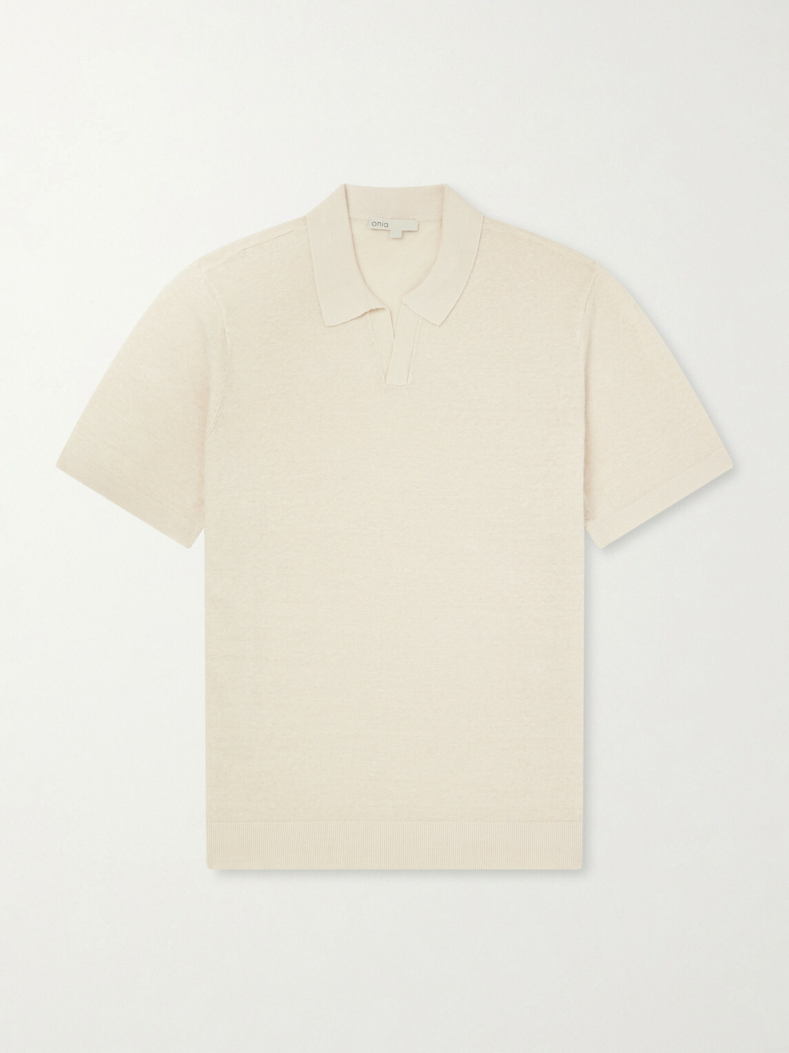 Onia - Johnny Linen Polo Shirt - Neutrals