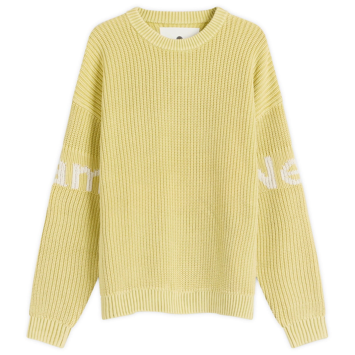 New Amsterdam Surf Association Men's Logo Crew Knit Sweater in Apple Green