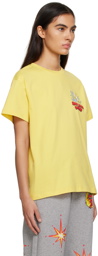 Sky High Farm Workwear Yellow 'Slippery When Wet' T-Shirt