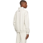 Essentials Grey Mock Neck Half-Zip Sweatshirt
