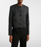 Blazé Milano Shamo checked virgin wool jacket