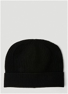 Intreccio Knit Beanie Hat in Black