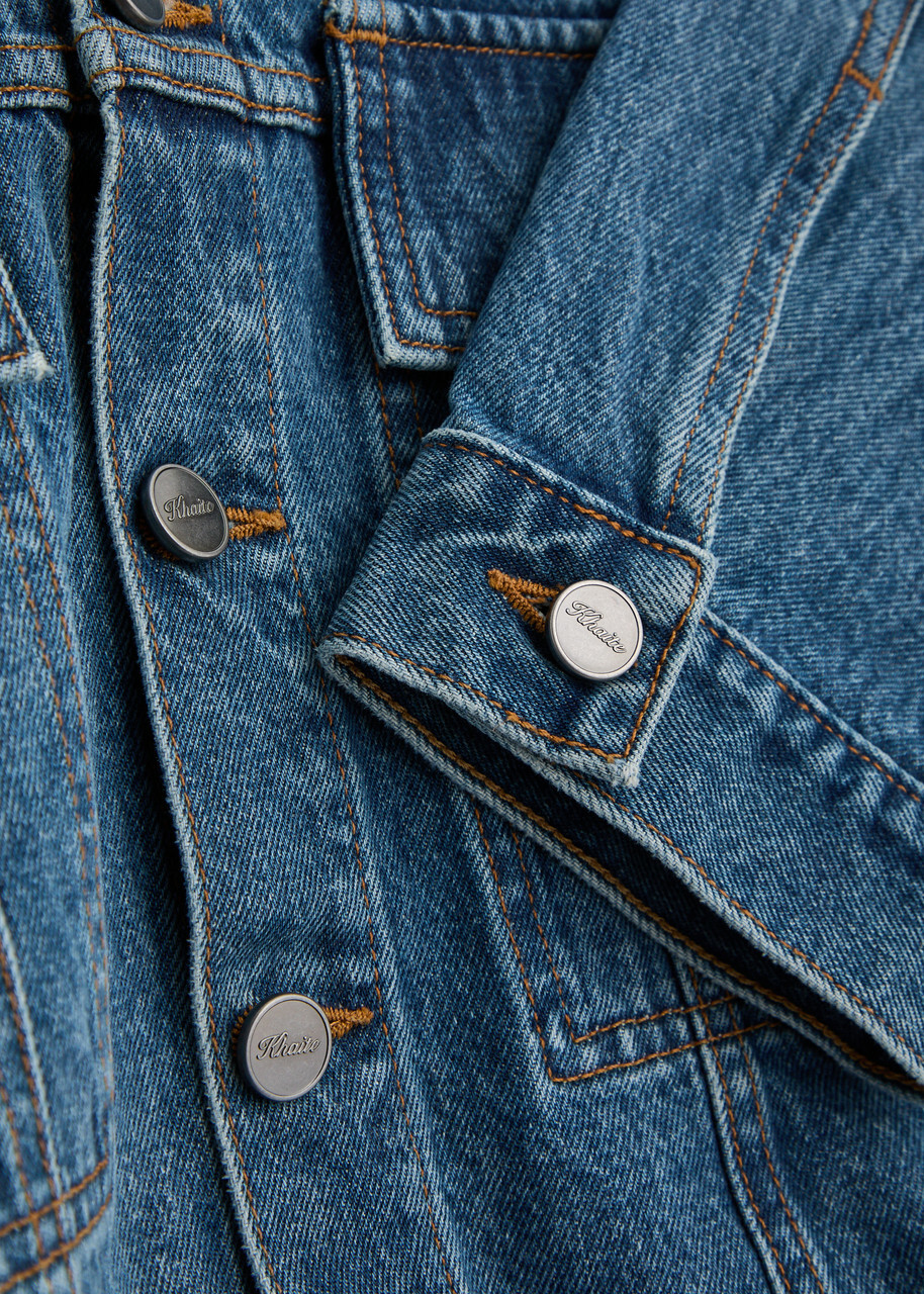 Khaite Saunder Faded Denim Jacket