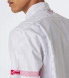 Thom Browne 4-Bar striped cotton Oxford shirt