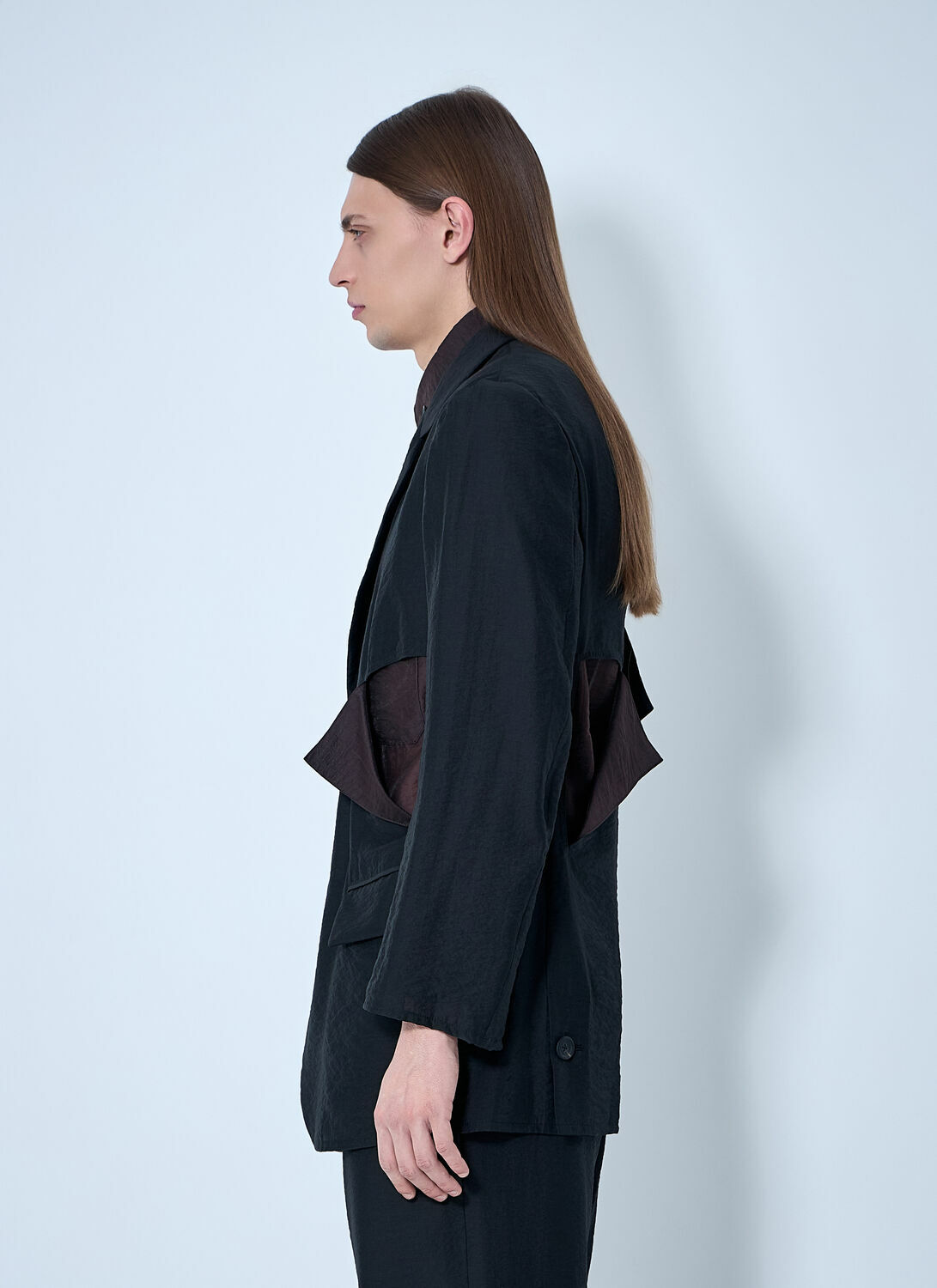Yohji Yamamoto Cut-Off Single-Breasted Blazer