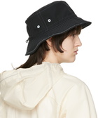 and wander Black PE/CO Bucket Hat