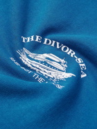 Local Authority LA - Divorsea Printed Cotton-Jersey Sweater - Blue